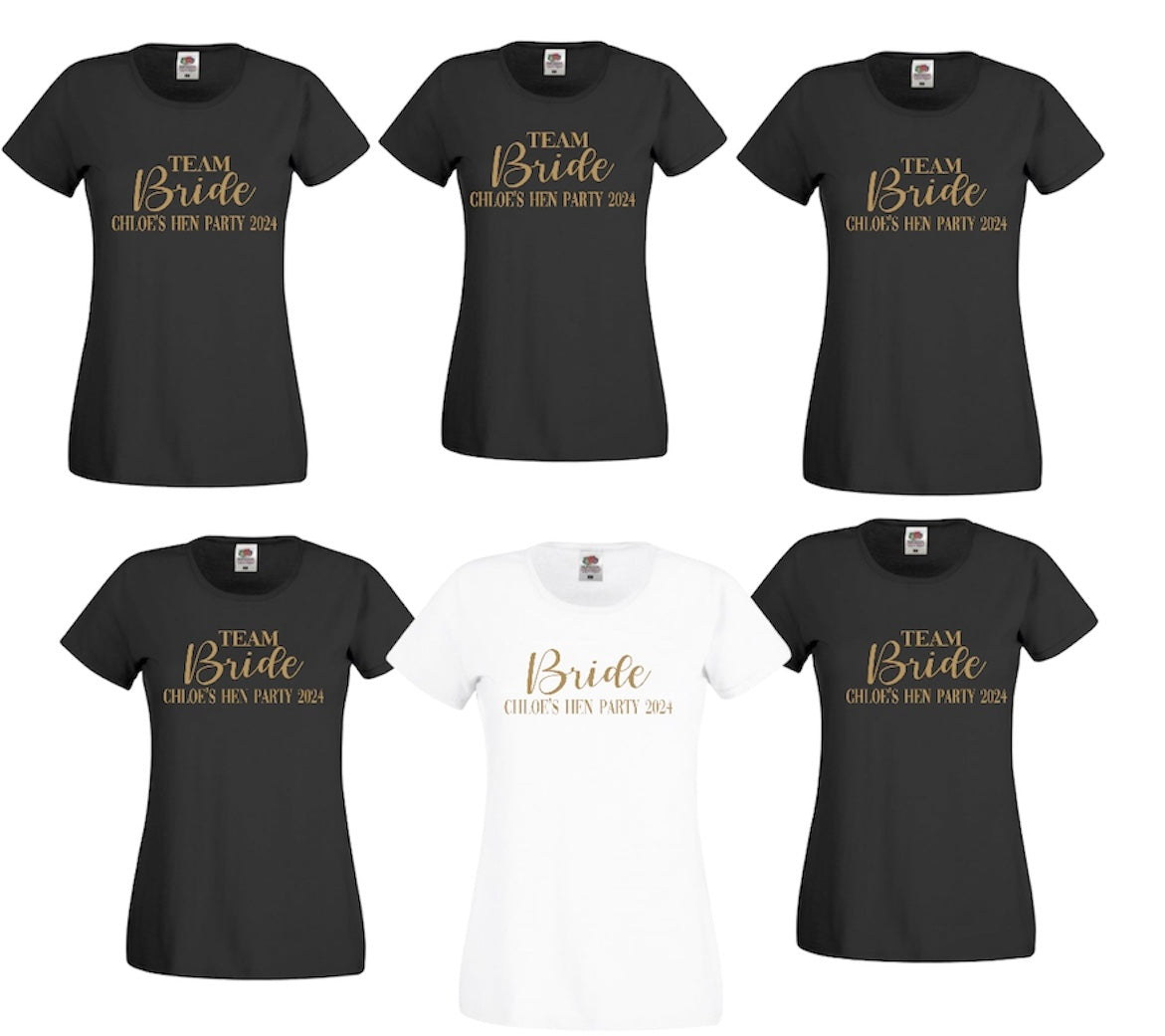 Personalised hen do/girls trip t-shirts