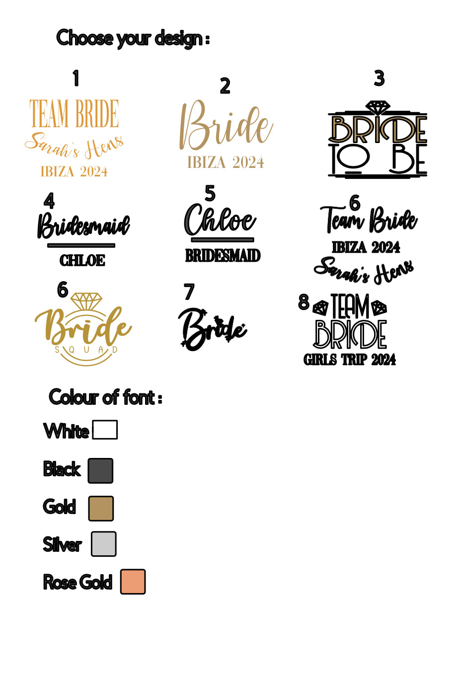 Personalised hen do/girls trip t-shirts