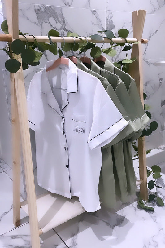 Women's Personalised Bridal bridesmaids pyjama sets