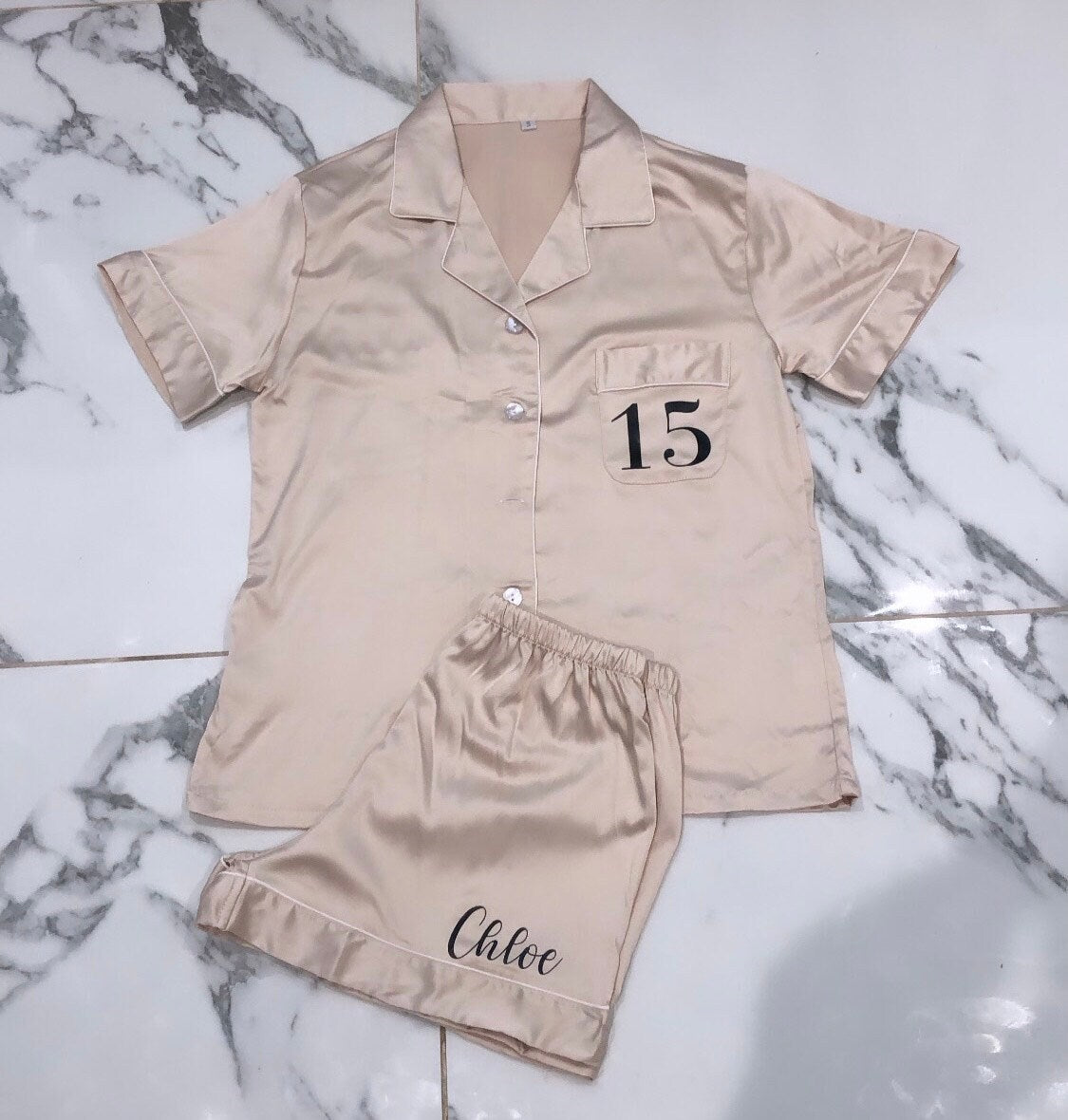 Women's Personalised Birthday Pyjamas 21 16 18 30 40 50