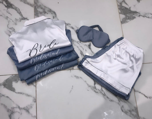 Women's Personalised Bridal bridesmaids pyjama sets