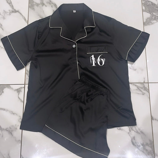 Women's Personalised Birthday Pyjamas 21 16 18 30 40 50