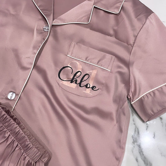 Women's Personalised Birthday Pyjamas 21 16 18 30 40 50