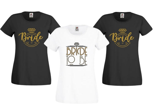 Women's Hen party Girls Trip Personalised Matching T-shirts Tee Bridal Holiday Bride Tribe Hen do Hen-do Ladies bridesmaids maid of Honour