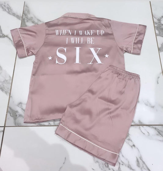 Girls When I wake up Personalised Birthday Pyjamas