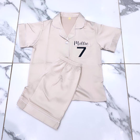 Girls Personalised Birthday Pyjamas