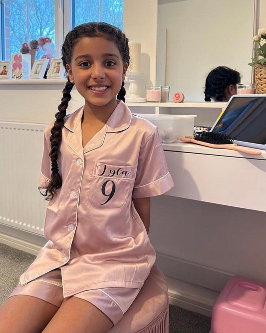 Girls Personalised Birthday Pyjamas