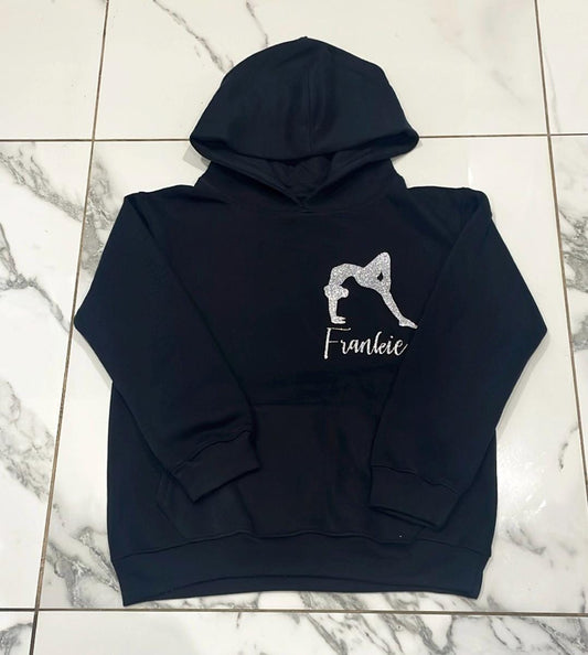 Girls personalised Gymnastics Dance Hoodie