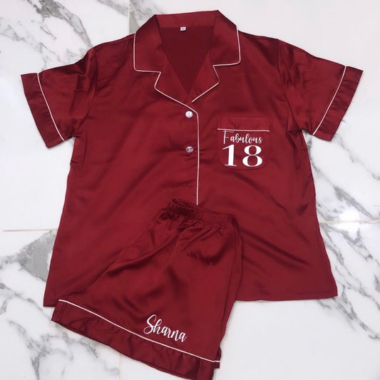 Ladies Personalised Birthday Pyjamas